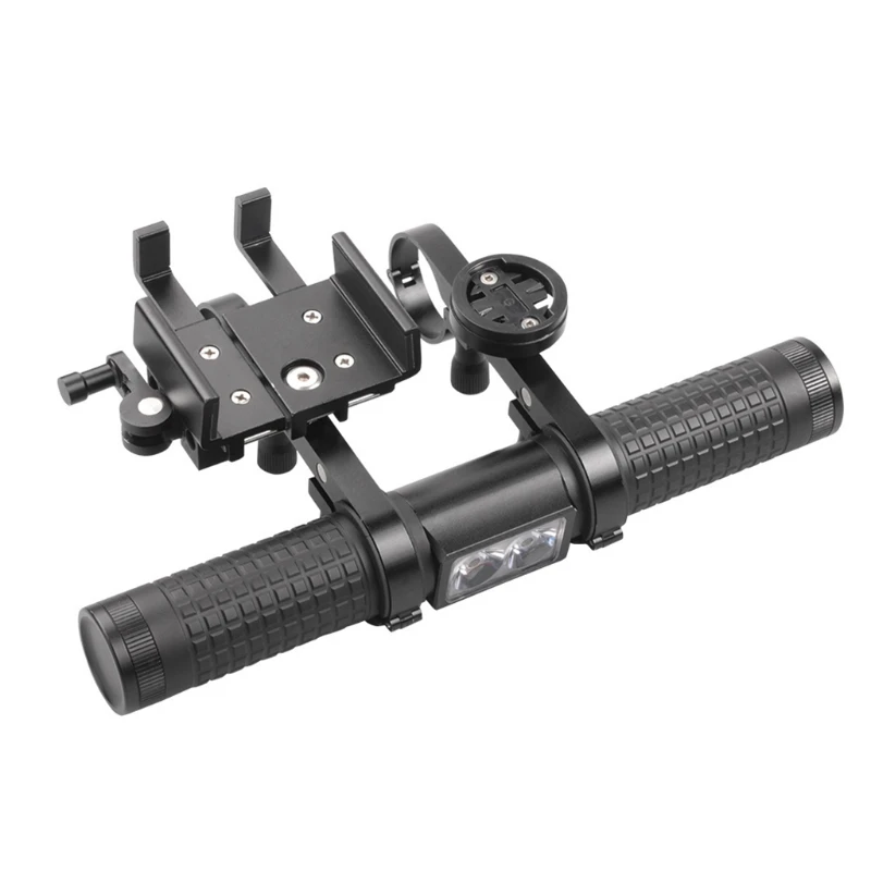 

1200 люмен велосипедный Головной фонарь Многофункциональный телефонный кронштейн 10000 мАч Внешний аккумулятор велосипедный передний свет уд...