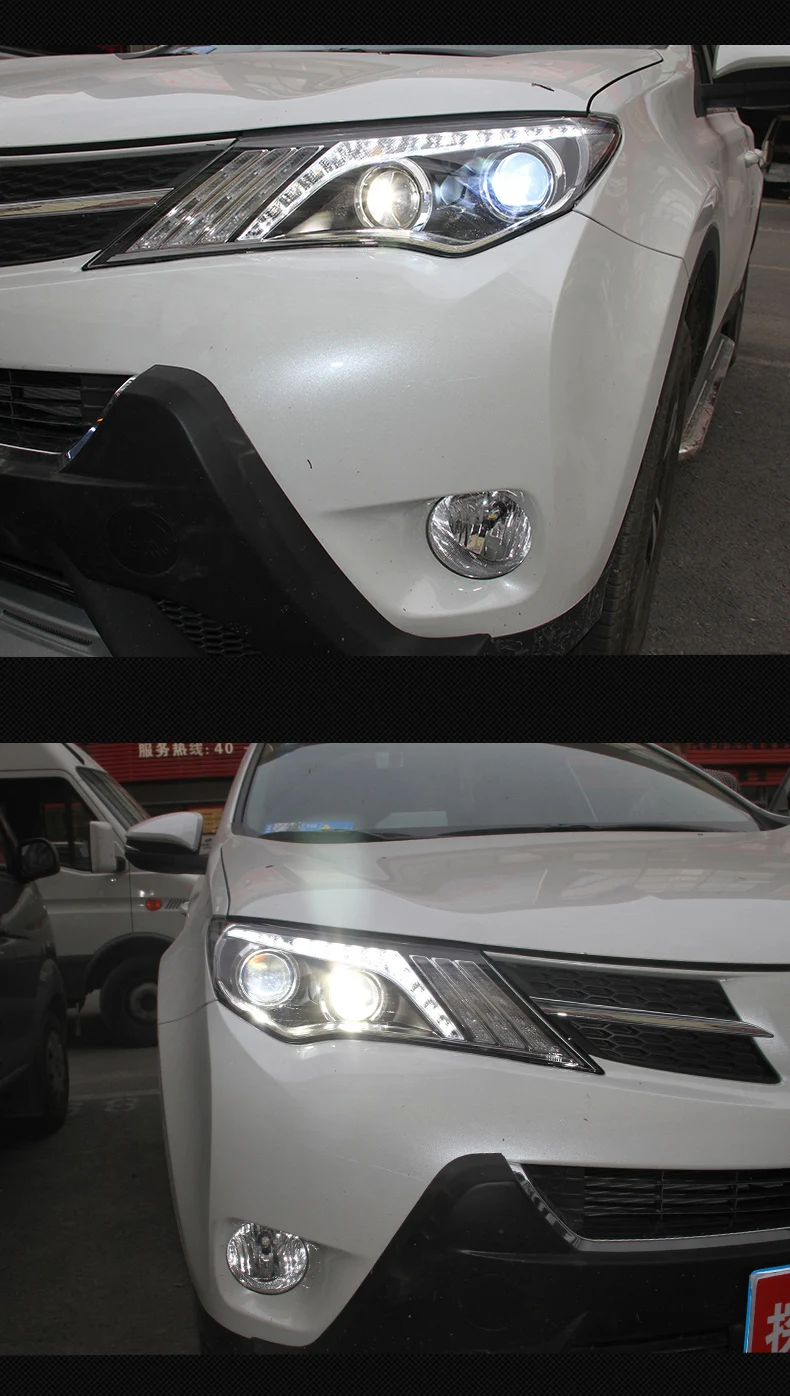 Фара для автомобиля Toyota RAV4- Rav4 головной светильник s противотуманный светильник s дневной ходовой светильник DRL H7 светодиодный Биксеноновая лампа автомобильные аксессуары