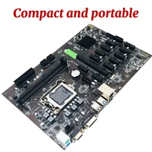 B250 btc cpu mineiro motherboard for cpu set 12 video card slot support lga 1151 memory ddr4 sata3.0 usb3.0 low power