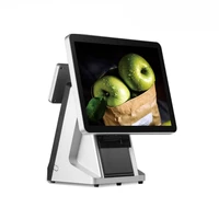 best selling pos all in one smart pos system desktop pos terminal with costermer display