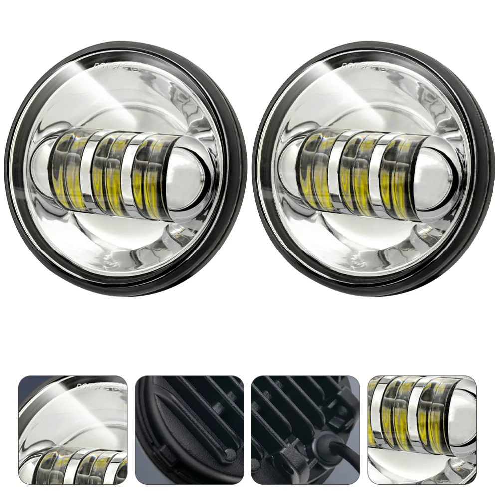 

1 Pair LED Front Fog Light 4.5 Inch Headlight Useful Motorbike Modified Lamp