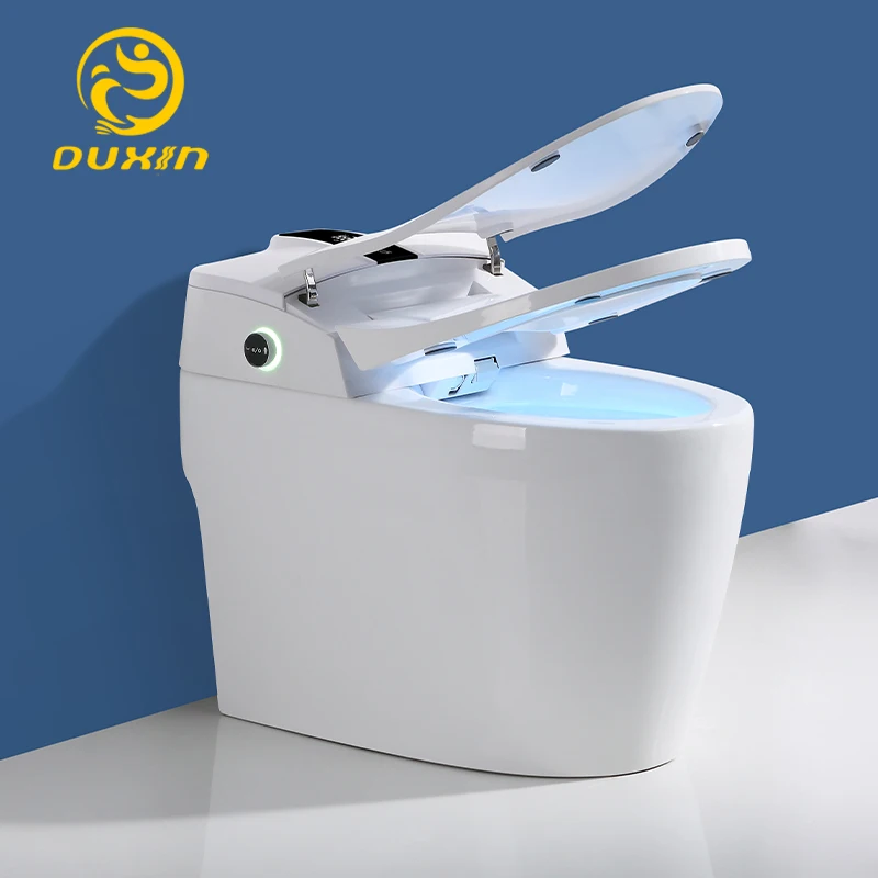 Умное полностью автоматическое сиденье унитаза самоочищение воспроизведение