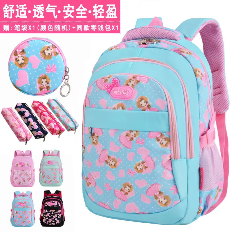 backpacks School Children for Girls Primary princess School Book Bags Sac Enfant waterproof School Bags Kids Orthopedic Backpack