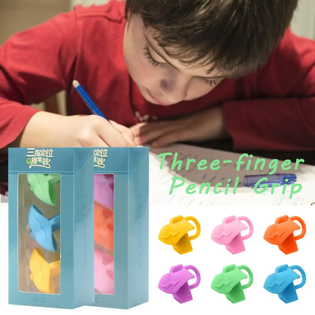 3 шт. ручка карандаш держатель для карандашей силиконовая коррекция осанки палец