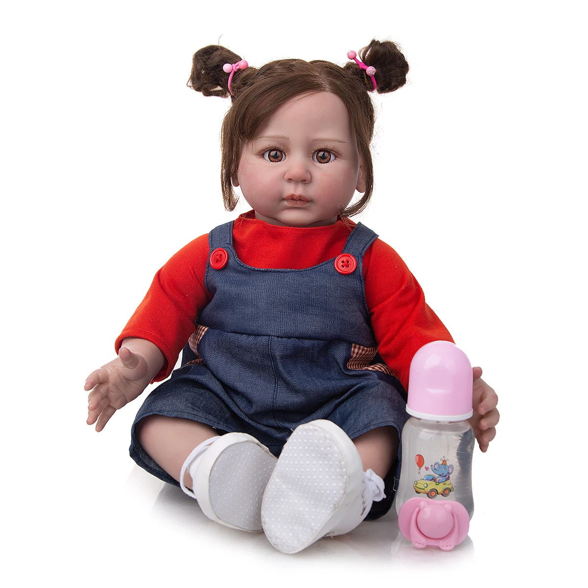 

Кукла реборн KEIUMI, виниловая мягкая на ощупь Кукла-младенец, детский подарок на день рождения, Рождество, 22 дюйма