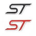 3D Автомобильная наклейка ST эмблема значок Передняя Крышка Гриль наклейки для Ford ST Focus2 Focus3 Fiesta Ecosport Mondeo Fiesta Kuga MK2 MK3 MK4