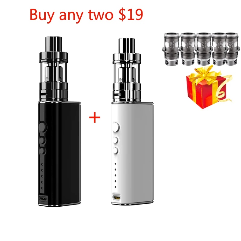 Подарочные катушки/резервуар Vape ручка 50 Вт Vaptio P1 Комплект с 2100 мАч встроенный