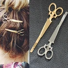 Креативная заколка для волос для женщин и девочек, 1 шт., в форме ножниц г., нежная заколка для волос, аксессуары для волос, украшения