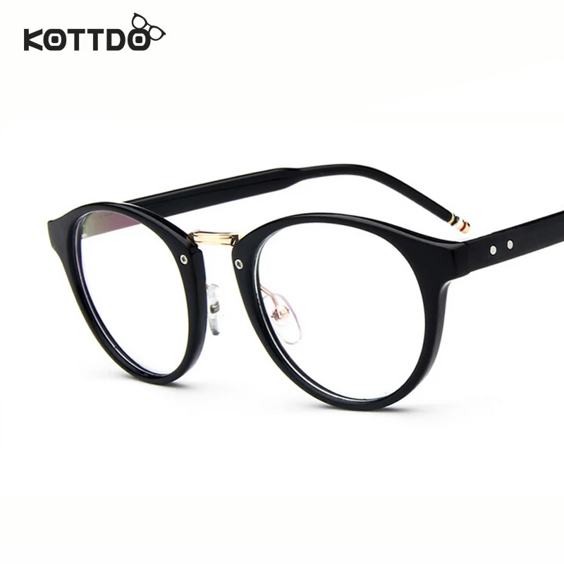 Круглые ретро очки KOTTDO в винтажном стиле для глаз оптические оправы мужчин и