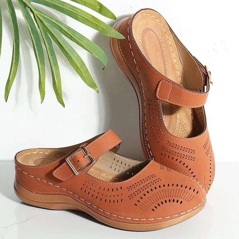 Женские сандалии Летняя обувь 2020 Мягкие женские сандалии-гладиаторы с вышивкой