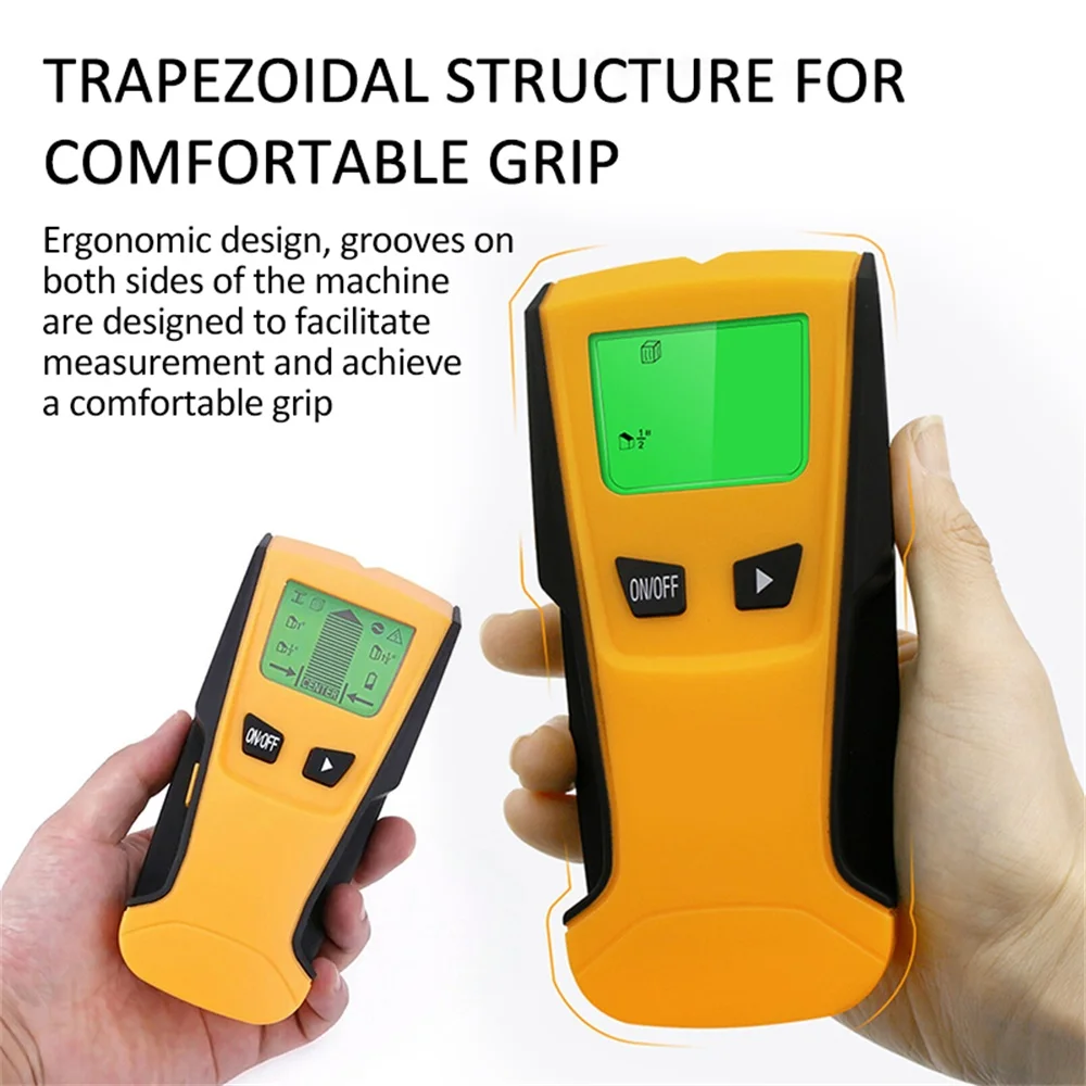 

3 In 1 TH210 Metal Detector Metal Wood Studs Beam AC Voltage Live Wire Detect Wall Scanner Electric Box Finder Wall Detector