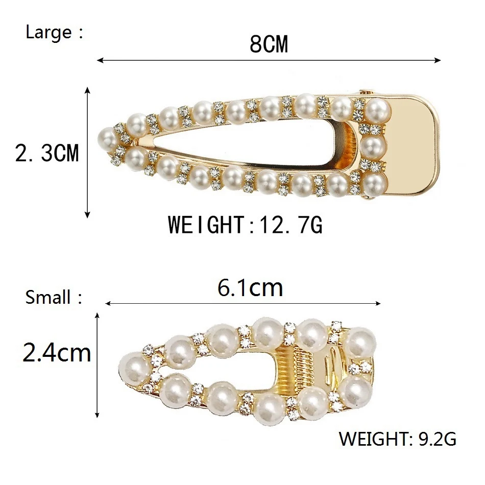 Совпадающие с правой жемчужиной заколки для волос укладки Украшения Краб