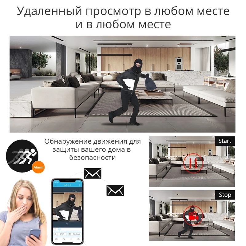 Defeway Wifi NVR 8CH комплект видеонаблюдения 1080P HD H.265+ система видеонаблюдения с 1 ТБ HDD 4 шт. 2.0MP ИК наружная Wifi камера безопасности