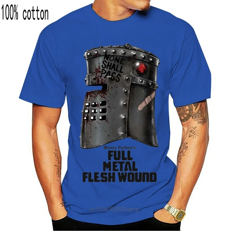 

New one yona 2021 Men's Black Knight Tis But A Scratch Monty Python T Shirt Brand Novelty Streetwear Tees