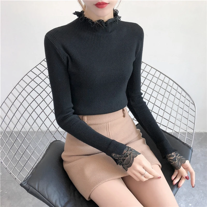 RealShe осенний женский свитер 2019 кашемировый с длинным рукавом женские осенние