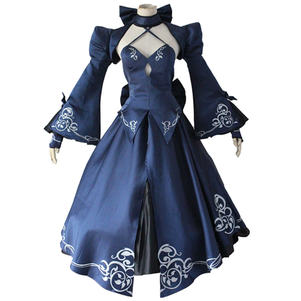 Brdwn Fate Zero Women Alter Black Saber Arutoria Pendoragon Косплей костюмы боевой костюм служанки вечернее