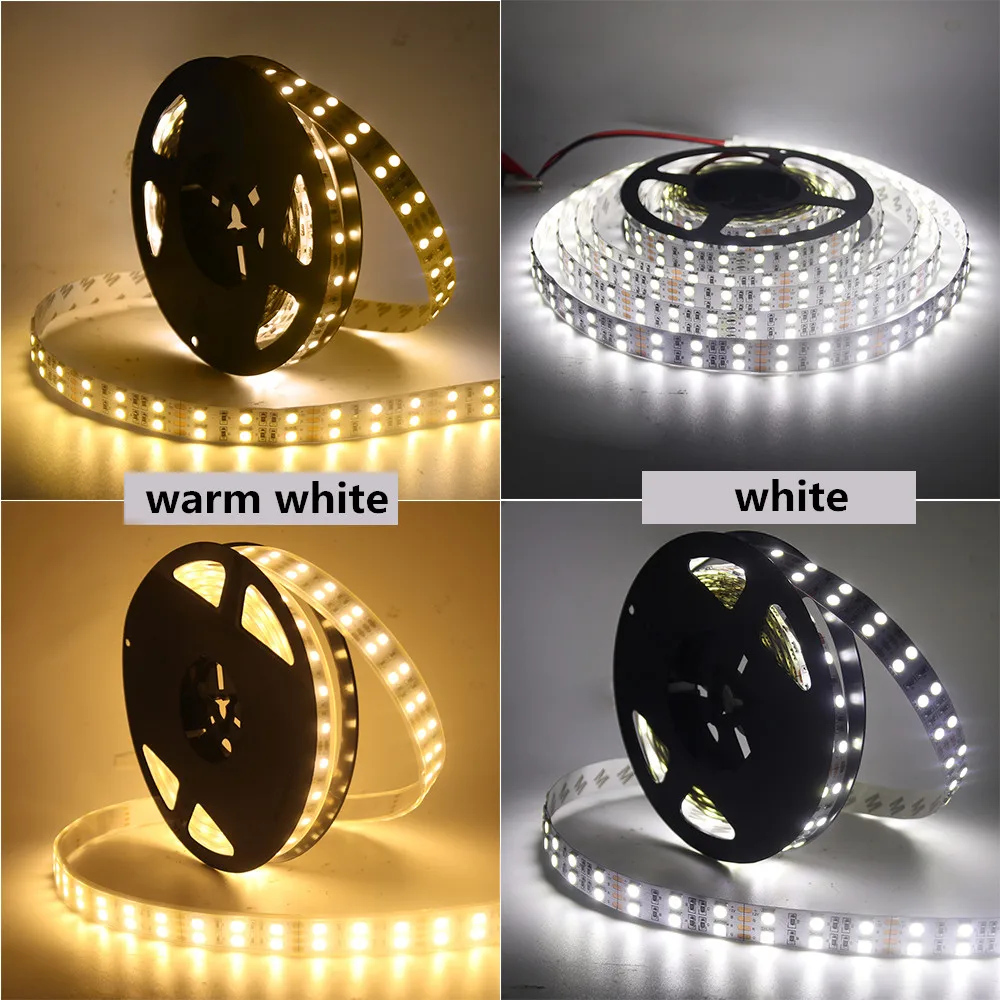 Монохромная Светодиодная лента RGBW RGBWW двухрядная Led полоска с дистанционным