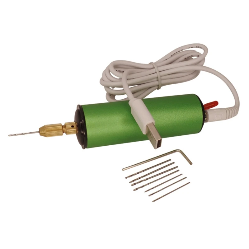 

Электрическая мини-дрель с USB, ручной перфоратор для отверстий, сделай сам, ремесла, эпоксидный перфоратор T21F