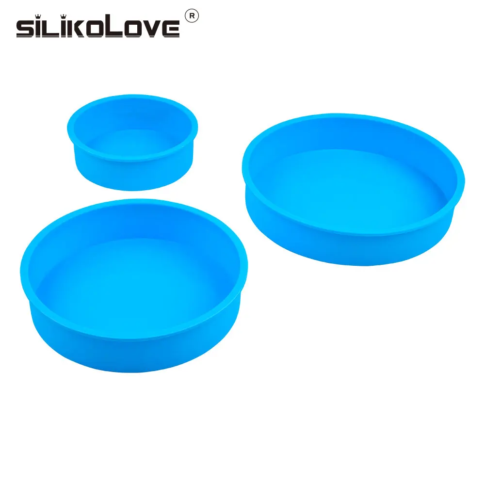 Большие новые силиконовые формы SILIKOLOVE для выпечки антипригарные круглые десерты