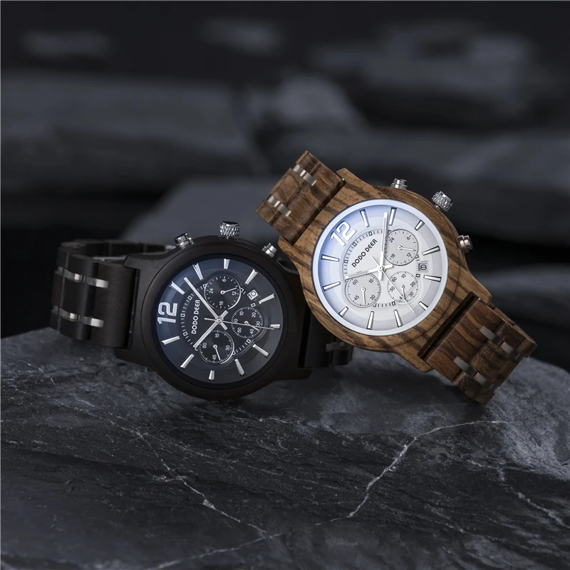 

Male Wristwatches Men Quartz Timepieces Man DODO DEER часы мужские Luminous Hand Stopwatch Date Display relogio masculino