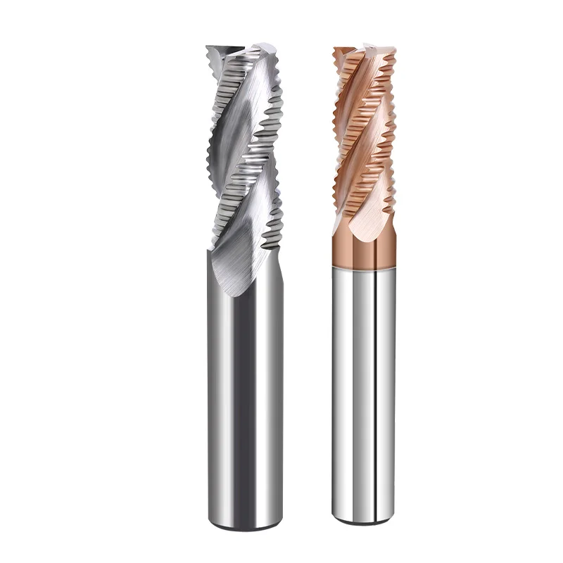 

4mm 6mm 8mm 10mm 12mm 3 4flutes HRC55 Roughing End Mills Milling cutters CNC roughing Tools Carbide router bits milling bits