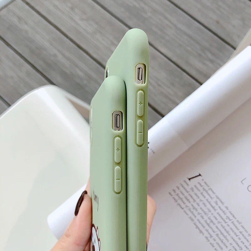 Чехол Ottwn с динозавром для iPhone 7, 6, 6 S, 8 Plus, 11 Pro, Max X, XR, XS Max, чехол для телефона, с сердечком, милый мультяшный Кот, мягкий ТПУ чехол на заднюю панель