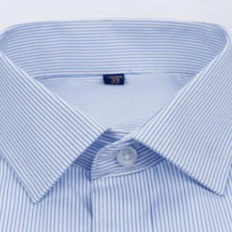 Модные мужские строгие рубашки Camisa дышащие удобные однобортные из ткани
