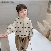 baby girls cardigan coat autumn winter knitted children sweater cardigan kids cardigan knitwear for girl toddler sweater jumper