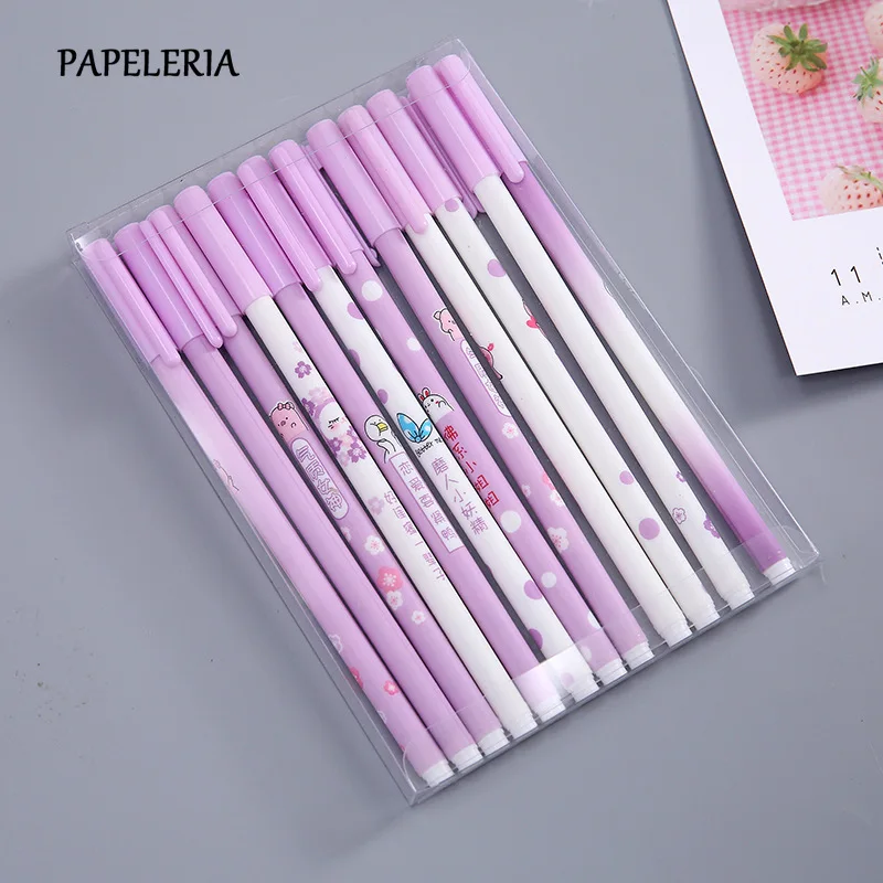 12 шт./компл. kawaii Pen 0 5 мм созвездия Гелевые Ручки Симпатичные Звезды Вселенная