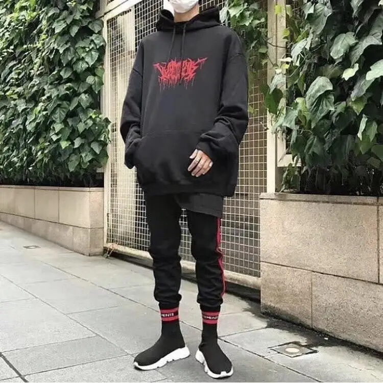 Vetements, толстовки для мужчин и женщин, 1:1, высокое качество, капля крови, надпись, вышивка, хип-хоп, kanye west, vetements, противотуманная Толстовка