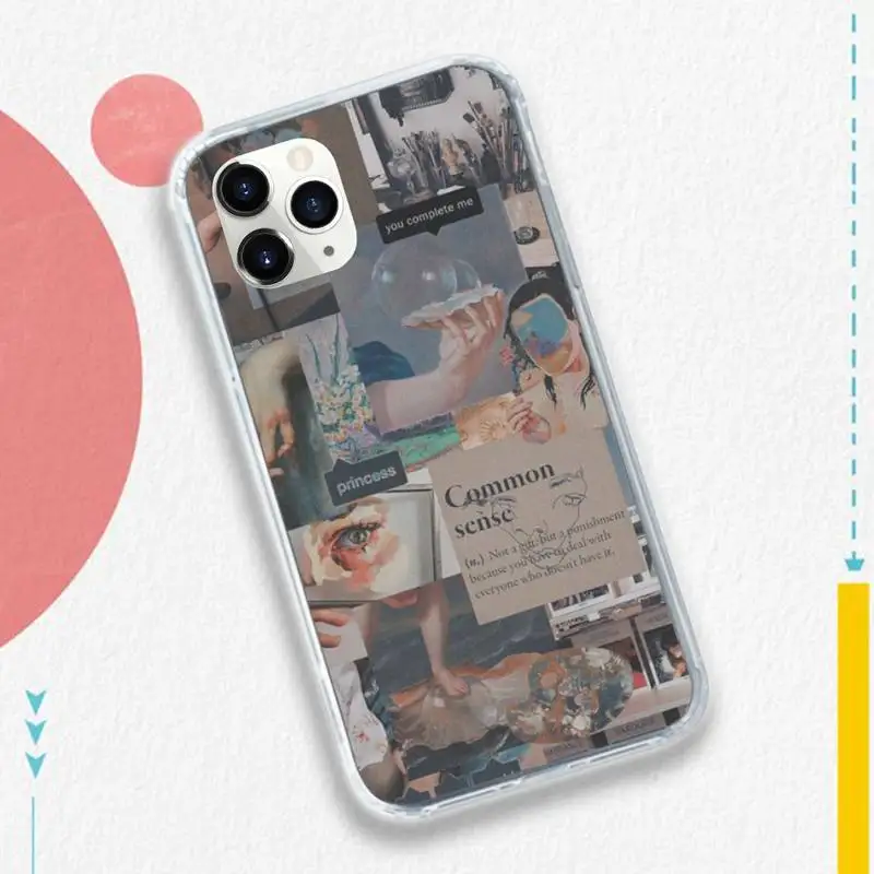 

Literary poster Artistic aesthetics pattern Phone Case for iPhone 11 12 pro XS MAX 8 7 6 6S Plus X 5S SE 2020 XR