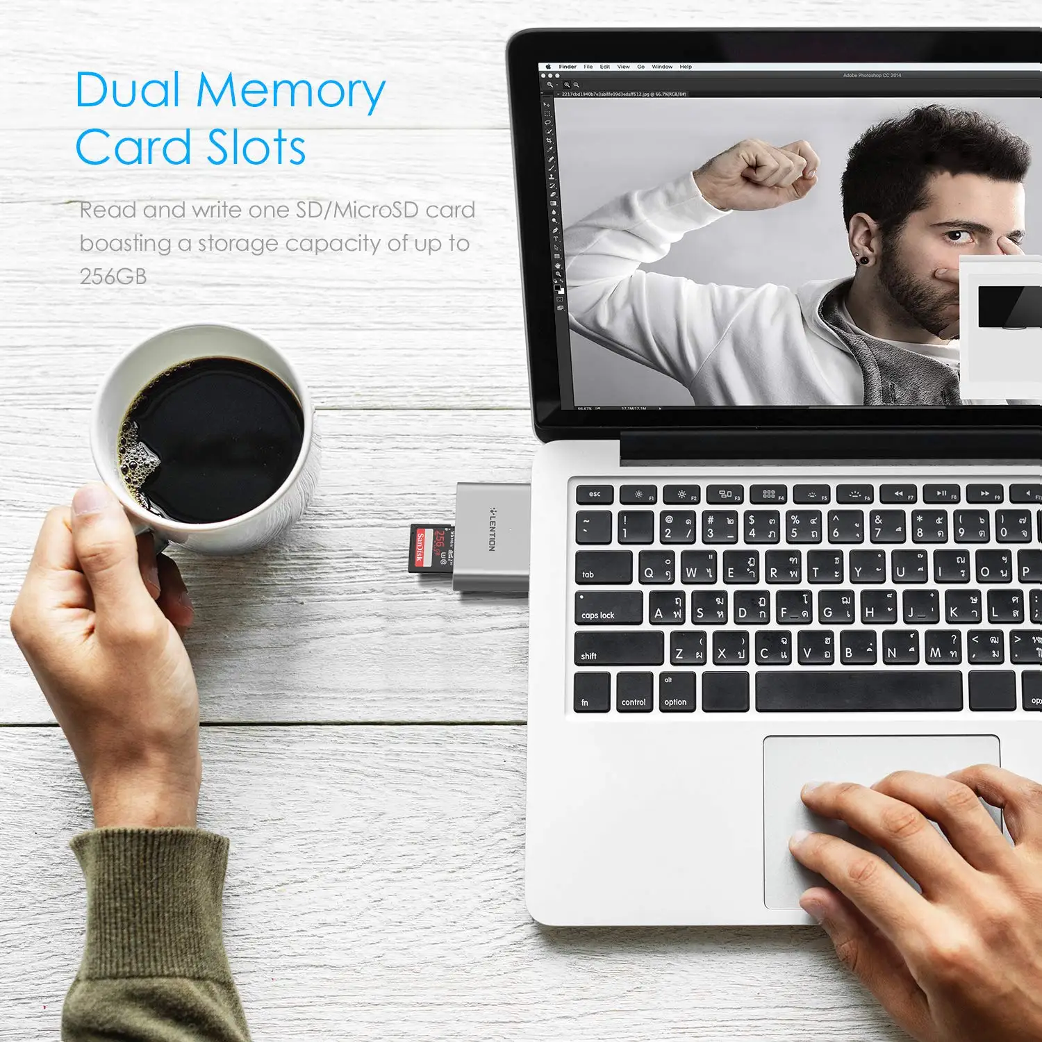 Картридеры с USB C на SD/Micro SD адаптером 3 0 для MacBook Pro (Thunderbolt 3) 2018 2019 iPad и Mac Air