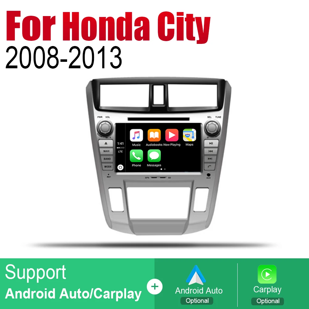 Автомобильный DVD плеер GPS навигация для Honda City 2008 ~ 2013 автомобильный Android