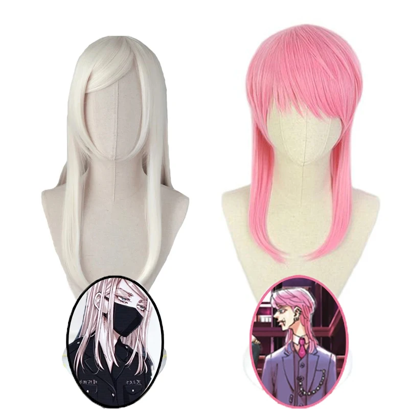 

Токийский репитер Sanzu Haruchiyo розовый парик для косплея Haruchiyo длинные молочные светлые термостойкие волосы для вечевечерние НКИ на Хэллоуин ролевые игры парик