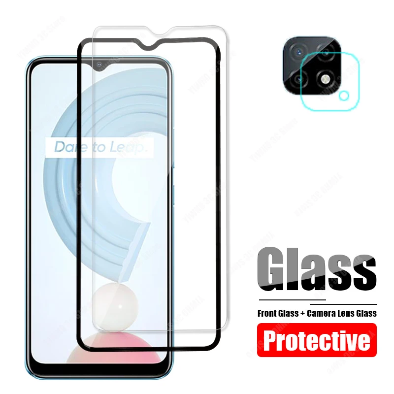 

Закаленное стекло для камеры Oppo Realme C3 C25 C20 C15 C11 Realme C21, защита экрана, Передняя защитная пленка Realme C 11