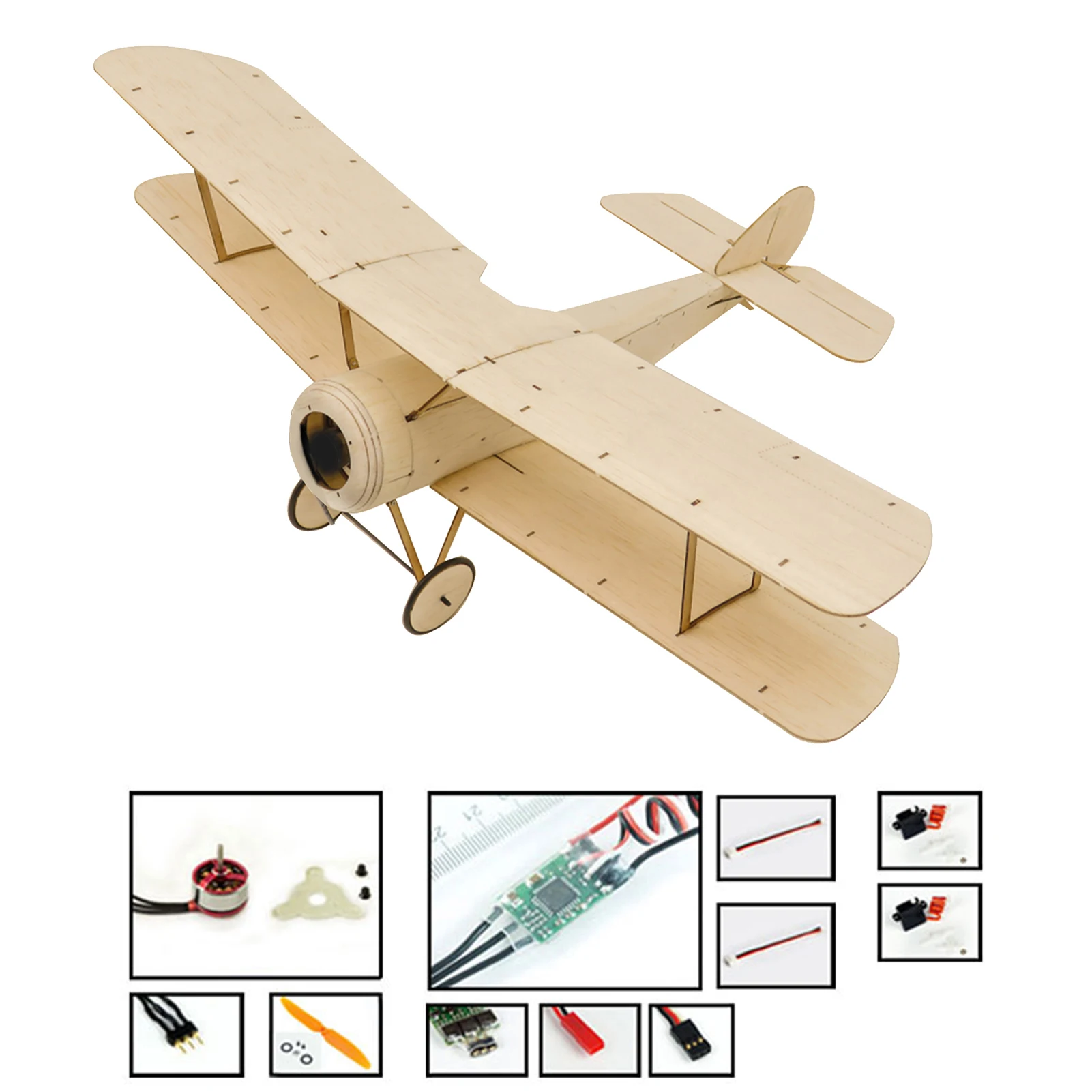DWH K06 Sopwith щенка дистанционного Управление самолет пробкового дерева 378mm размах