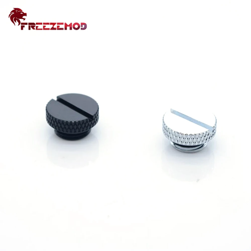 

FREEZEMOD Black/White Sealing Lock Plug Coin Type Hand Twisted End Fitting Connection MOD Computer PC Water Coolling HDT-BA1