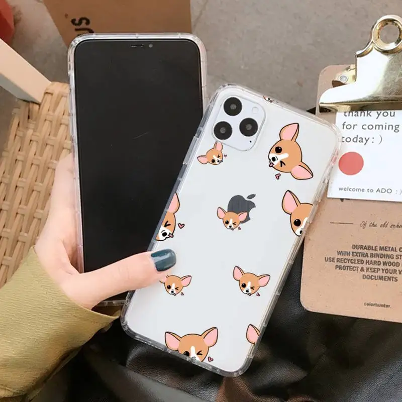 Модный чехол YNDFCNB для телефона с собакой Чихуахуа iPhone 11 12 pro XS MAX 8 7 6 6S Plus X 5S SE 2020 XR -