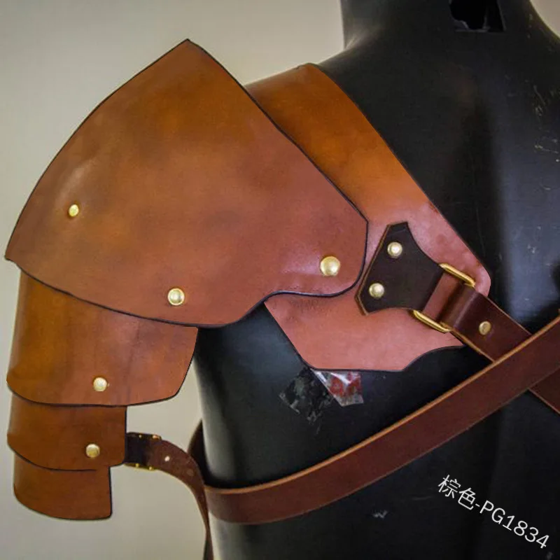 Средневековый викингов воин Гладиатор Самурай боевой рыцарь паулдроны Броня на