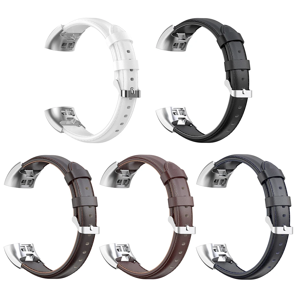 

Leather Adjustable Watchband Wrist Strap Installa and Remove Convenient Simple with Buckle for Huawei Band 4 Pro TER-B29S