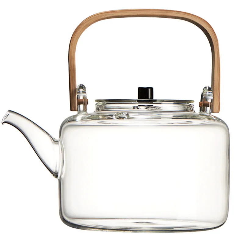 1100 мл стеклянный чайник термостойкий взрывозащищенный вареный кунг фу для воды с