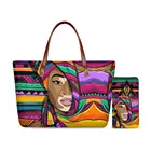 Женская сумка Hycool, африканская традиционная племенная роскошная сумка, женская кожаная повседневная модная сумка-тоут, женская элегантная сумка