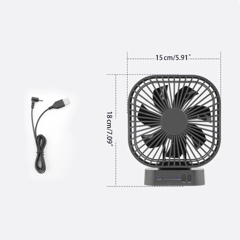 

Portable Desk Fans Personal Cooling Fan Table Fan Desktop Fans Portable Fans With Magnet Base Ultra-Quiet Design