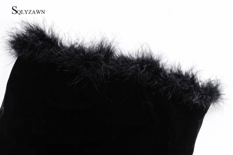 Женский облегающий комбидресс без рукавов черный готический с