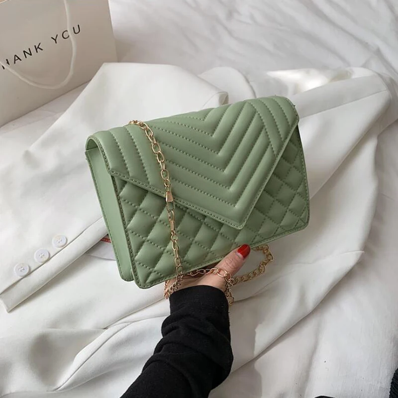 

2021 New Summer Bags For Women Chain Crossbody Bags Pu Leather Female Fashion Shoulder Bag Ladies Handbags