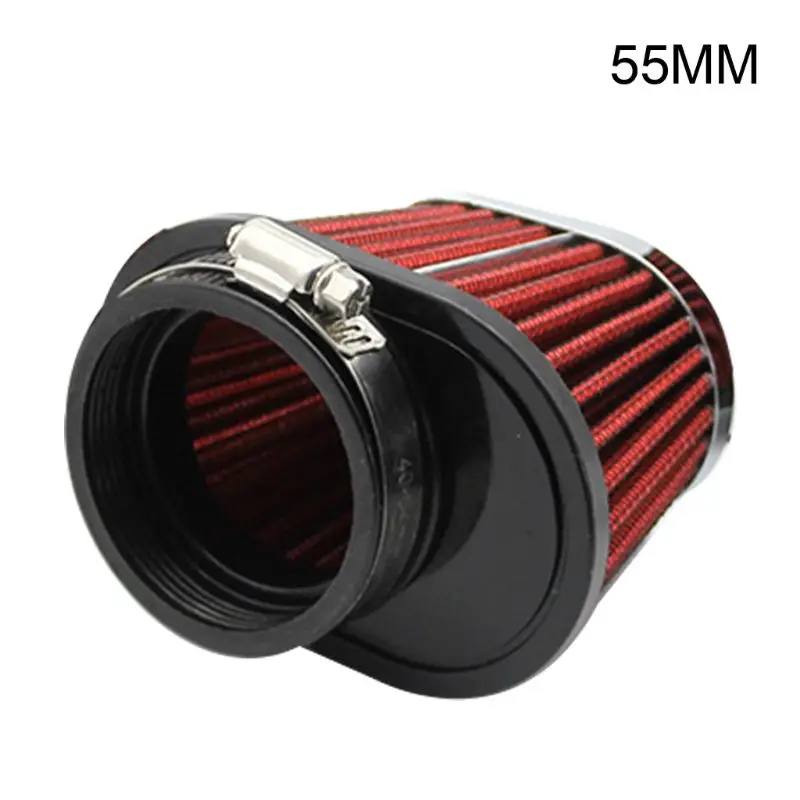 

51/55/60mm Universal Motorcycle Air Filter Car Motorbike Air Intake Accessories A0NE
