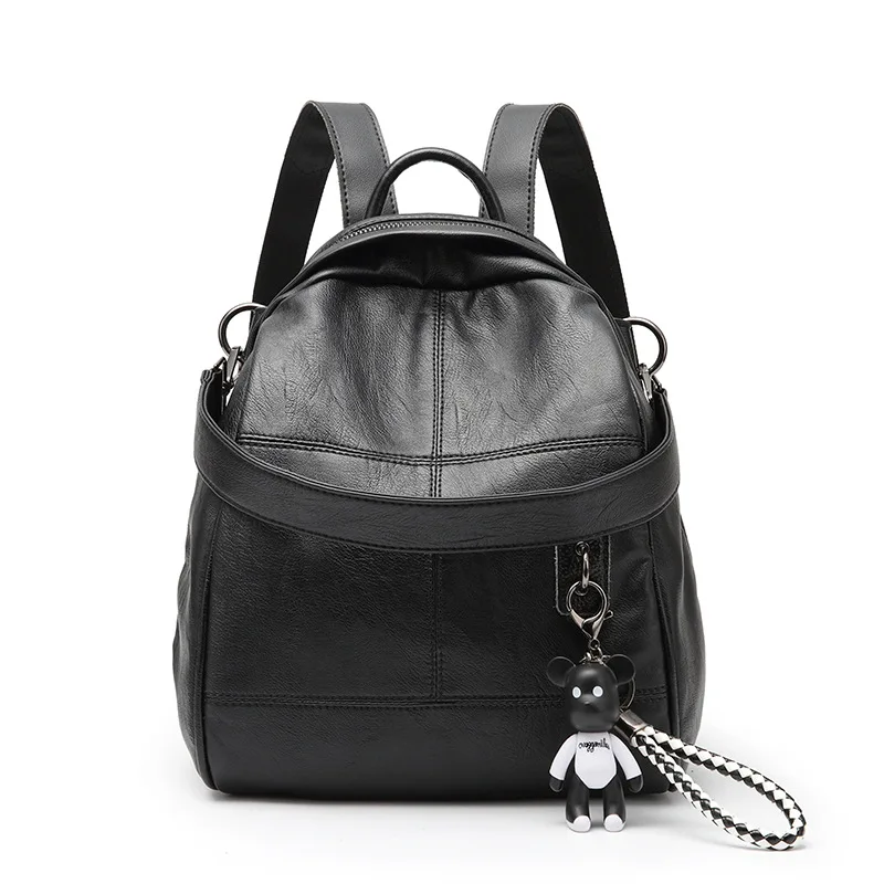 

New Fashion Women Backpack Vintage Leather Backpacks For Teenager Girls Preppy School Bagpack Female Travel Bags Mochila C1316