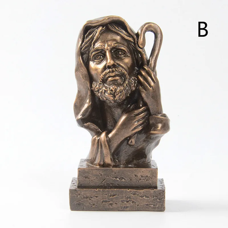 Креативные изделия из смолы католическая Статуя Иисуса статуэтки украшения для