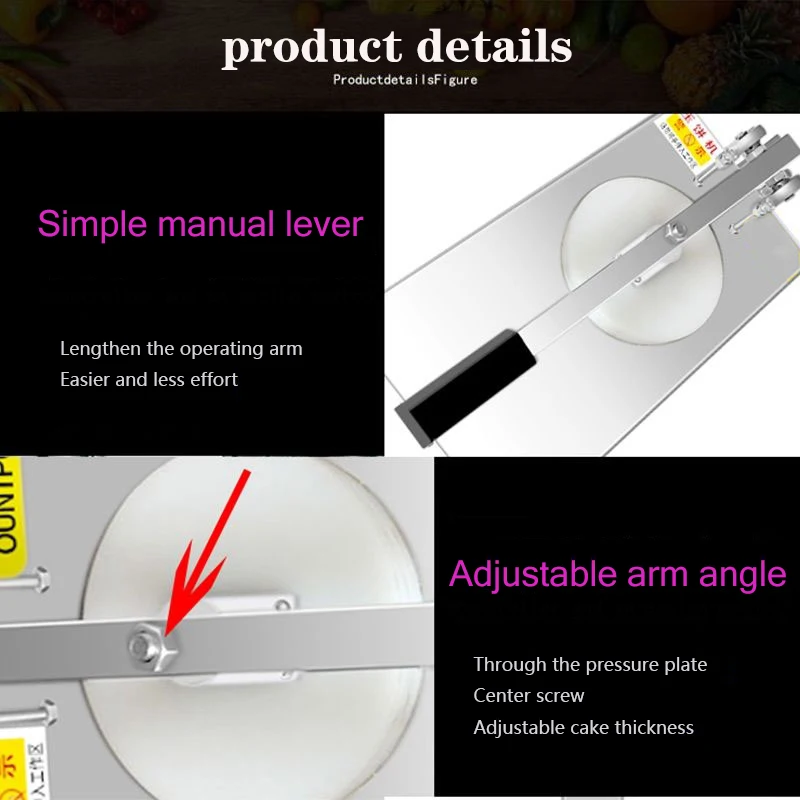 24 см машина для производства теста листового листа пресс приготовления шапки