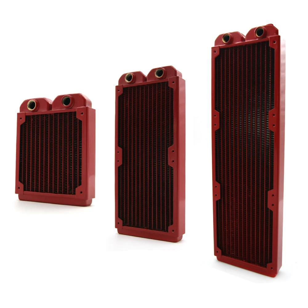 Цветной компьютерный радиатор медный охлаждающий водяной ряд 28 мм 120X для